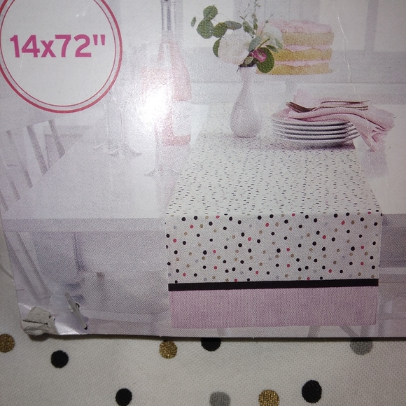 Target Dining Target Pink Striped Polka Dot Table Runner 4x72